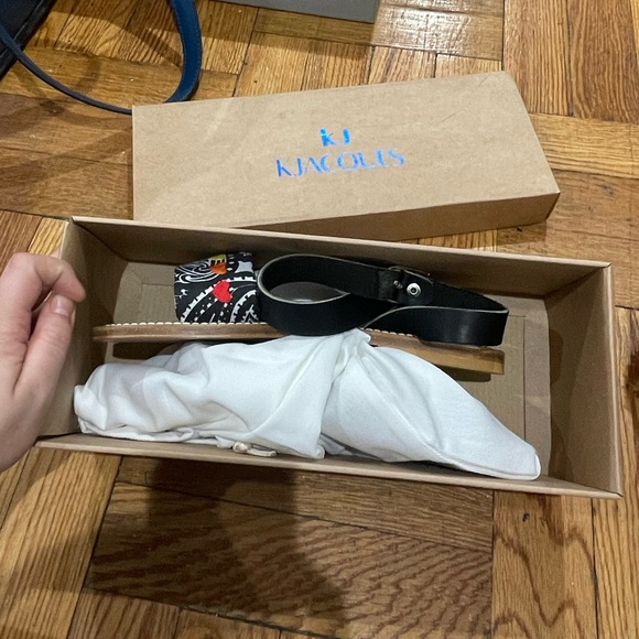 K.Jacques French Handcrafted Leather Slingback Sandals from St.Tropez (US 7) NWT - Picture 6 of 8